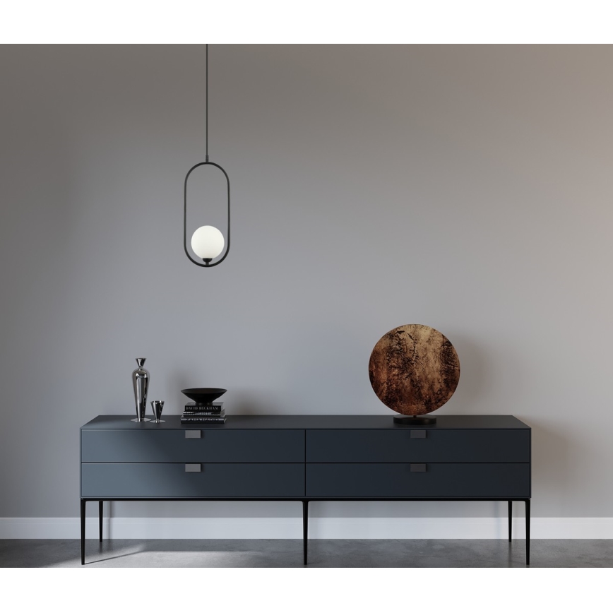 ITALUX - Hängeleuchte an Kabel LUPUS 1xG9/25W/230V schwarz