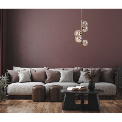 ITALUX - Deckenleuchte CANELLO 5xG9/5W/230V Messing