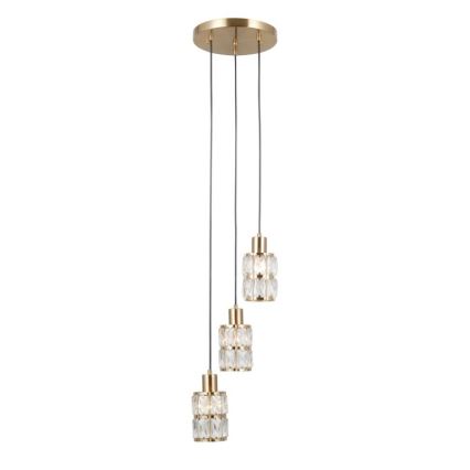 ITALUX - Hängeleuchte ALMA 3xE27/40W/230V goldfarben