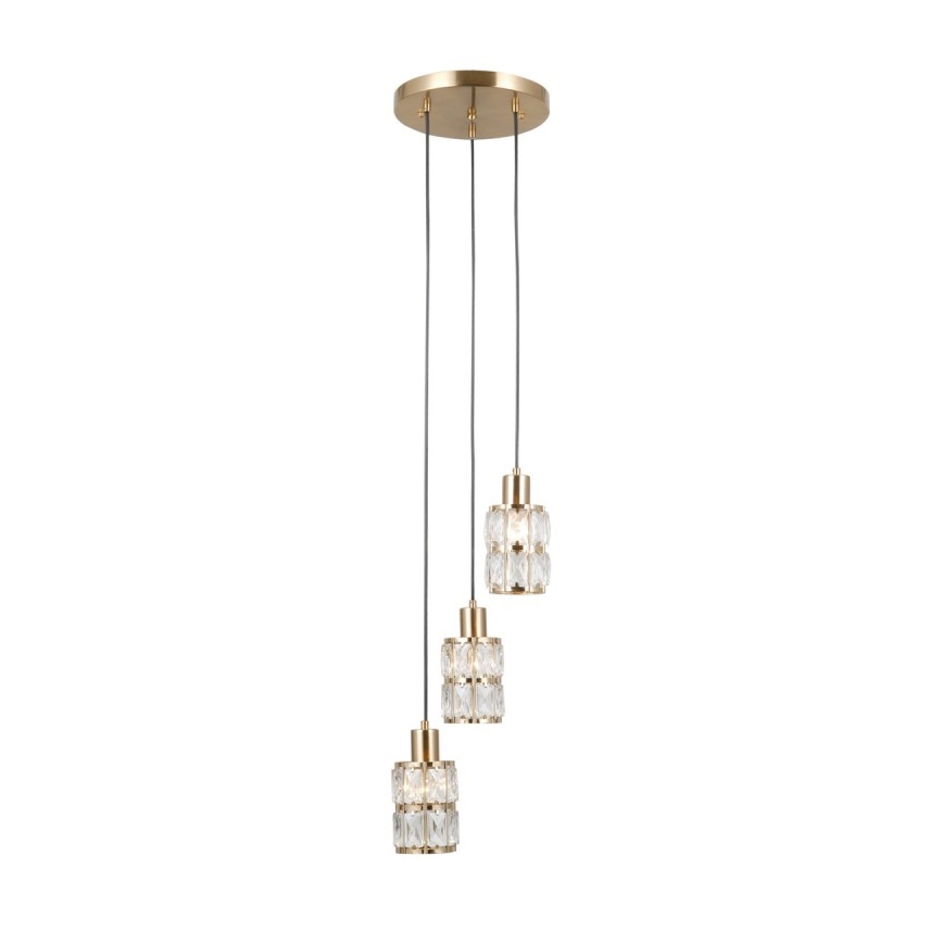 ITALUX - Hängeleuchte ALMA 3xE27/40W/230V goldfarben