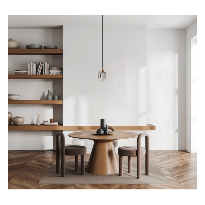 ITALUX - Hängeleuchte mit Kabel TORNO 1xE14/40W/230V schwarz/gold
