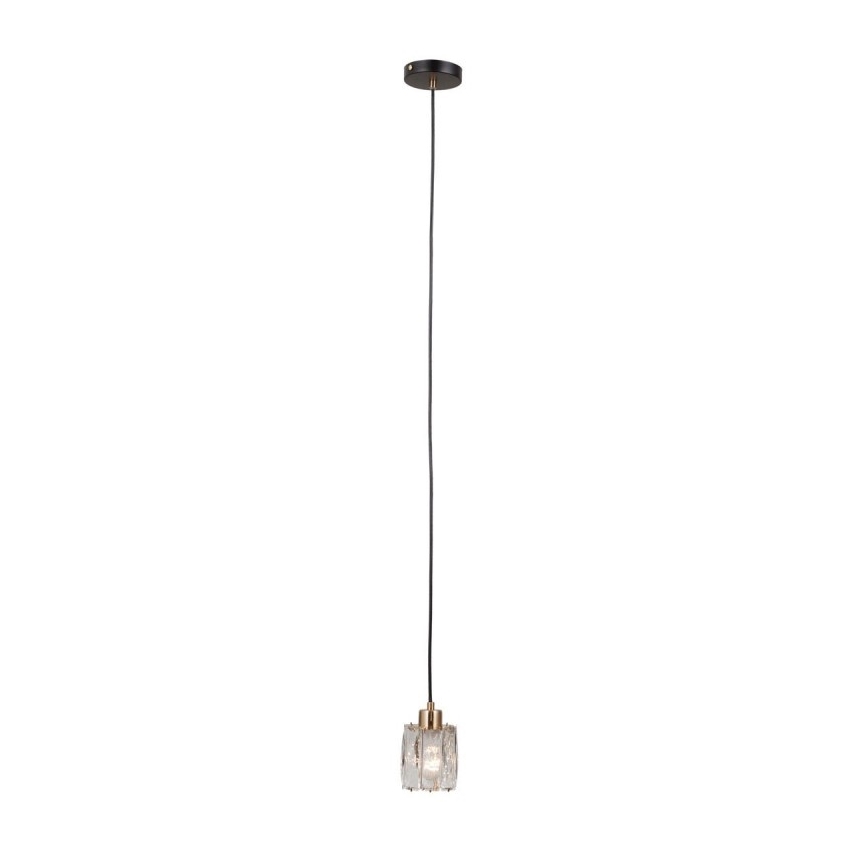 ITALUX - Hängeleuchte mit Kabel TORNO 1xE14/40W/230V schwarz/gold