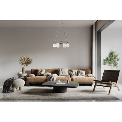 ITALUX - Pendelleuchte SIMONA 6xE14/40W/230V schwarz/gold