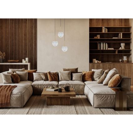 ITALUX - Pendelleuchte PADRI mit Kabelabhängung 3xG9/5W/230V goldfarben