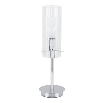 ITALUX - Tischleuchte MAX 1xE27/60W/230V glänzendes Chrom/klar