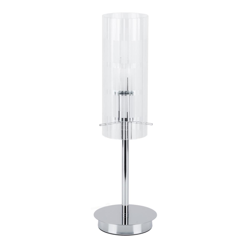 ITALUX - Tischleuchte MAX 1xE27/60W/230V glänzendes Chrom/klar