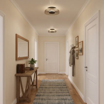 ITALUX - LED-Deckenleuchte PASSO LED/8W/230V 3000K Ø 25 cm rauchschwarz