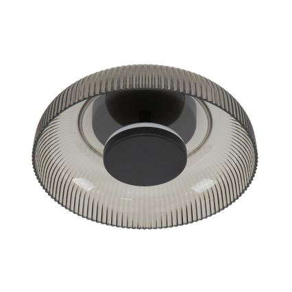 ITALUX - LED-Deckenleuchte PASSO LED/8W/230V 3000K Ø 25 cm rauchschwarz