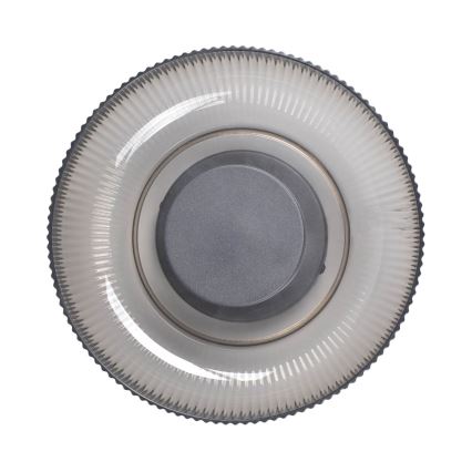 ITALUX - LED-Deckenleuchte PASSO LED/8W/230V 3000K Ø 25 cm rauchschwarz