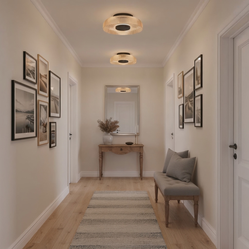 ITALUX - LED-Deckenleuchte PASSO LED/8W/230V 3000K Ø 25 cm rauchbeige