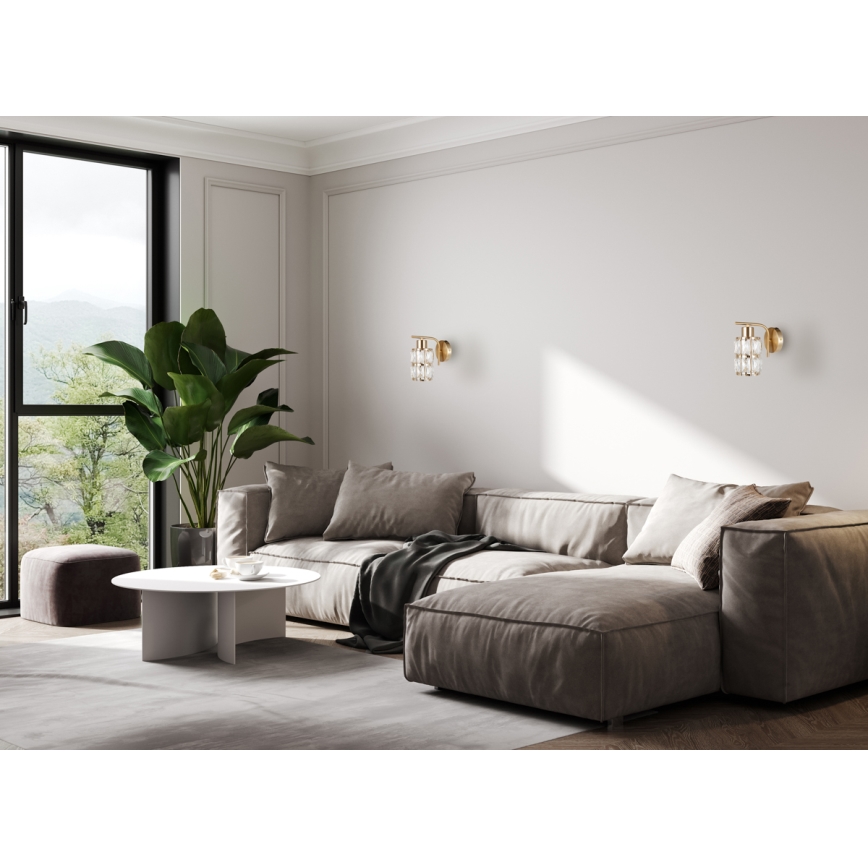 ITALUX - Wandleuchte ALMA 1xE27/40W/230V goldfarben