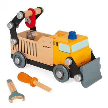 Janod - Baukasten aus Holz BRICOKIDS Lastwagen