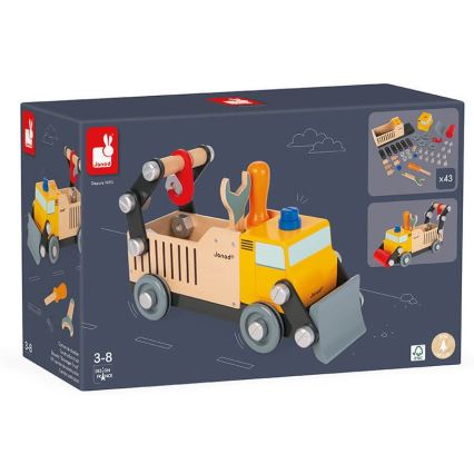 Janod - Baukasten aus Holz BRICOKIDS Lastwagen