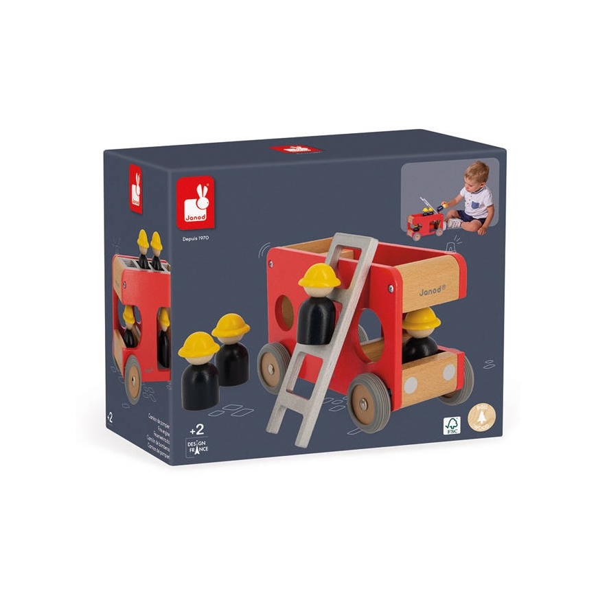 Janod - Feuerwehrauto aus Holz BOLID