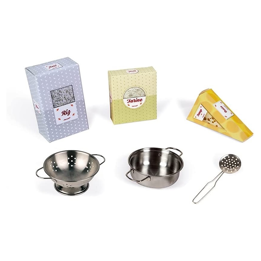 Janod - Holz-Küche mit LED-Kochfeld MOZAIC 2xLR6