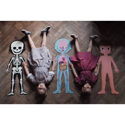 Janod - Kinderpädagogisches Puzzle 225 Teile menschlicher Körper