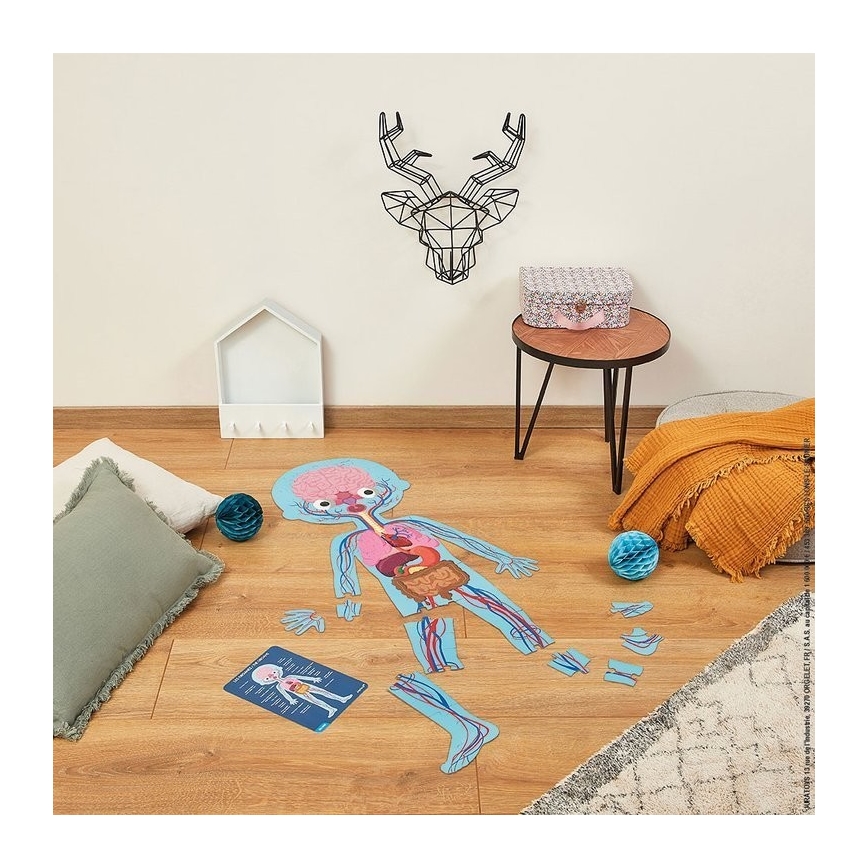 Janod - Kinderpädagogisches Puzzle 225 Teile menschlicher Körper