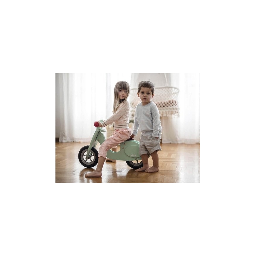 Janod - Kinder-Schiebefahrrad VESPA grün