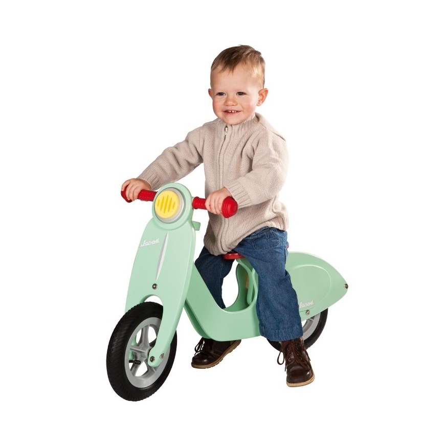 Janod - Kinder-Schiebefahrrad VESPA grün