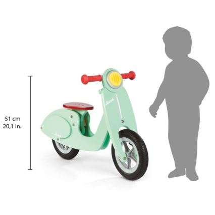 Janod - Kinder-Schiebefahrrad VESPA grün