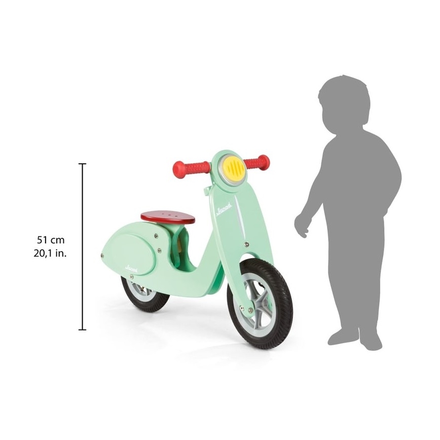 Janod - Kinder-Schiebefahrrad VESPA grün