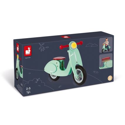 Janod - Kinder-Schiebefahrrad VESPA grün