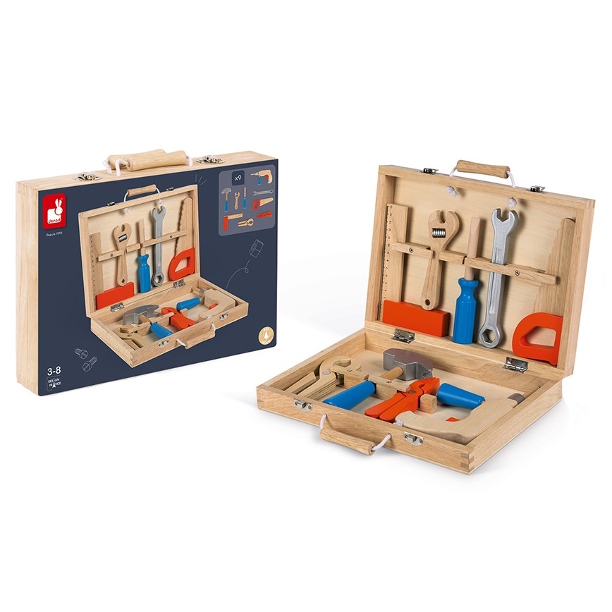 Janod - Koffer mit Werkzeug BRICOKIDS