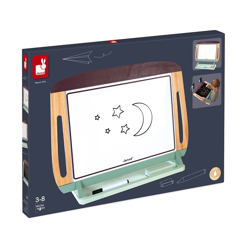 Janod - Magnetische Tischplatte grün/braun
