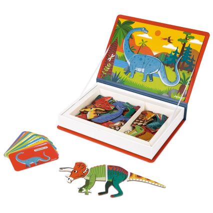 Janod - Magnetisches interaktives Set MAGNETIBOOK Dinosaurier