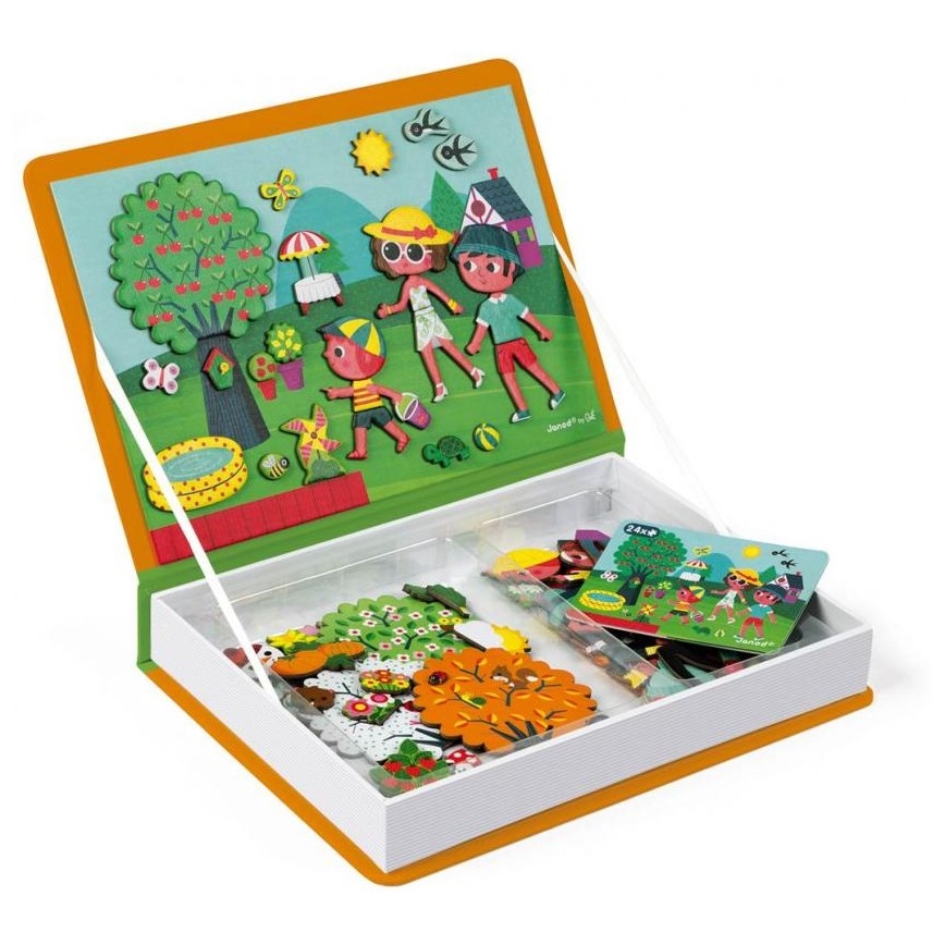 Janod - Magnetisches interaktives Set MAGNETIBOOK Jahreszeiten