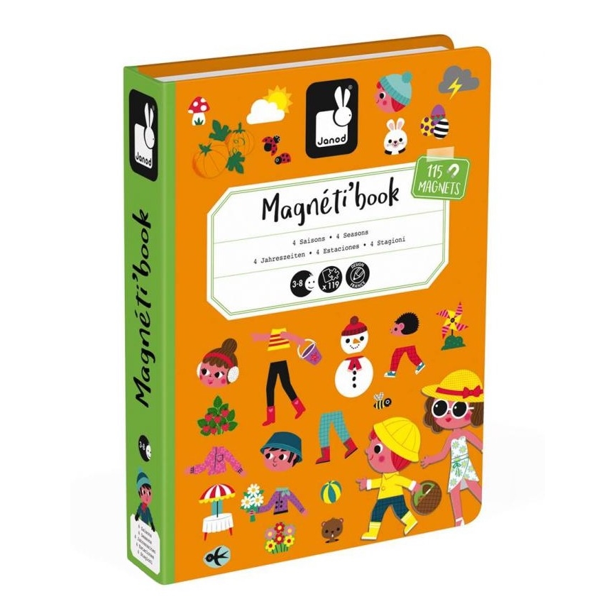 Janod - Magnetisches interaktives Set MAGNETIBOOK Jahreszeiten