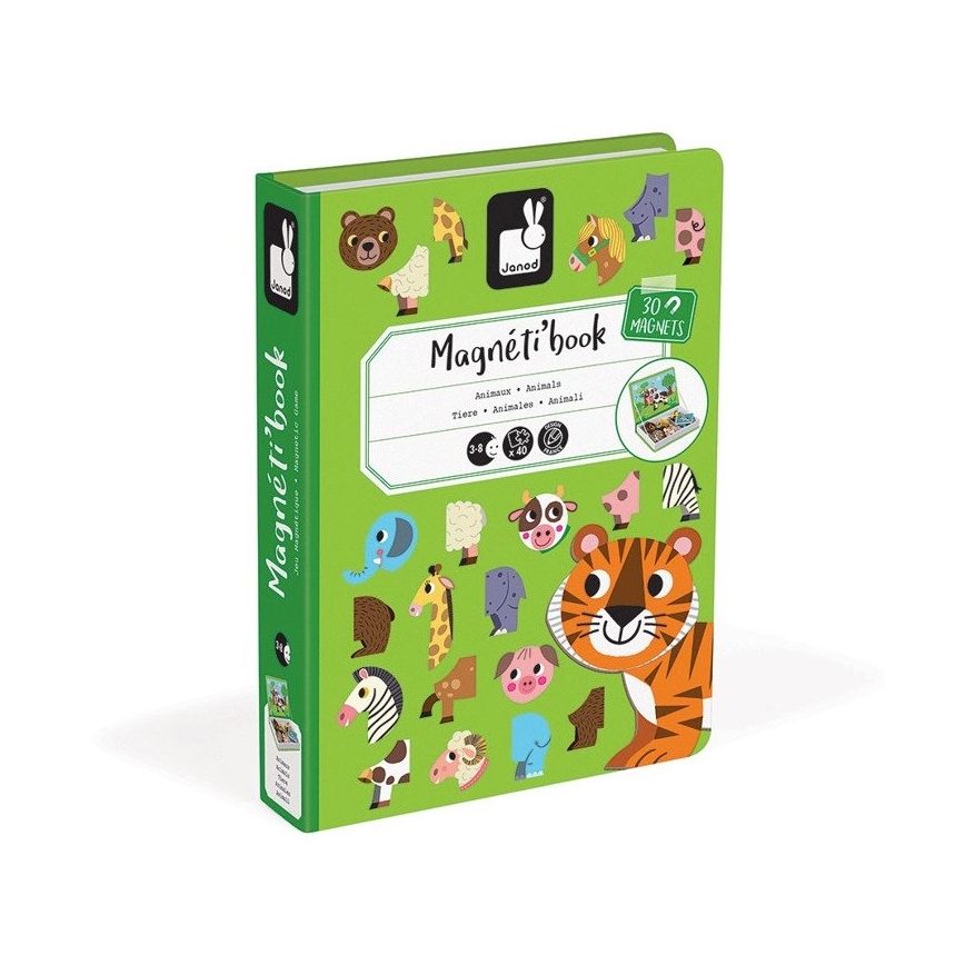Janod - Magnetisches interaktives Set MAGNETIBOOK Tiere