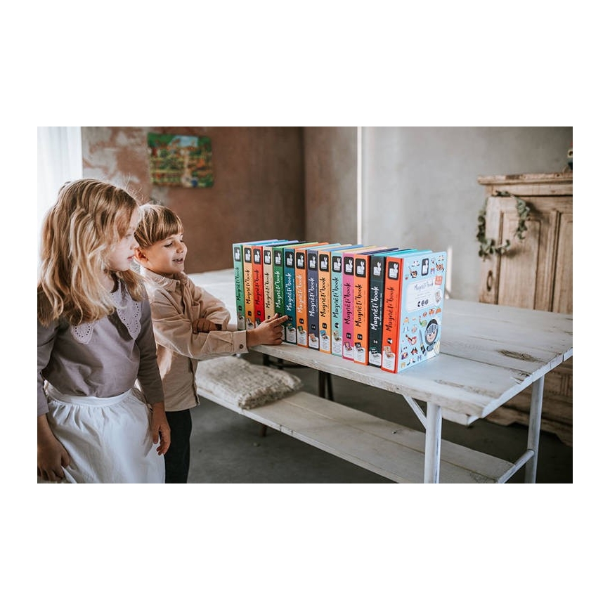 Janod - Magnetisches interaktives Set MAGNETIBOOK Verkehrsmittel