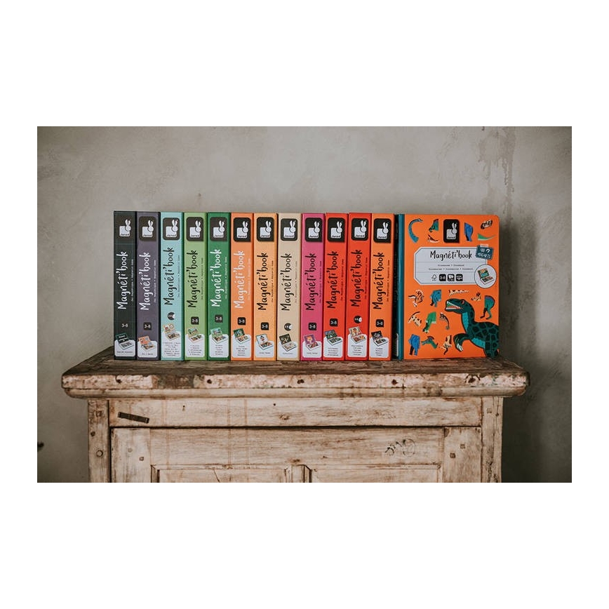 Janod - Magnetisches interaktives Set MAGNETIBOOK Verkehrsmittel