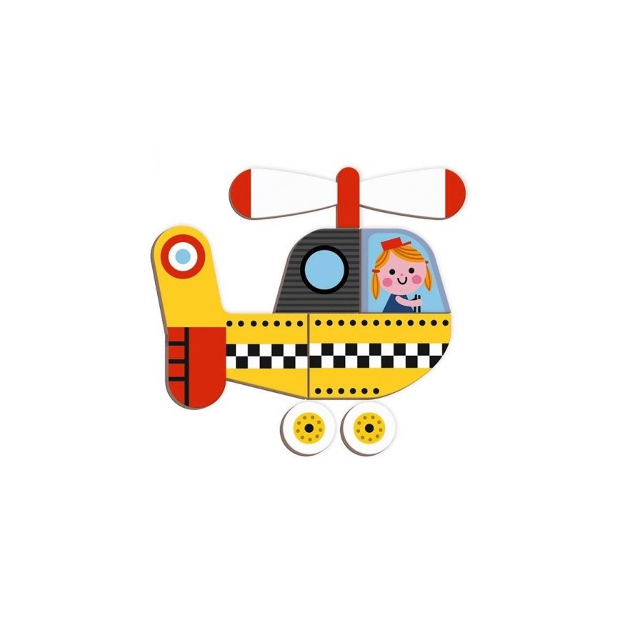 Janod - Magnetisches interaktives Set MAGNETIBOOK Verkehrsmittel