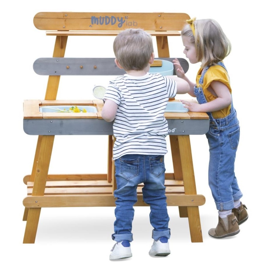 Janod - Outdoor-Spielküche aus Holz MUDDY LAB