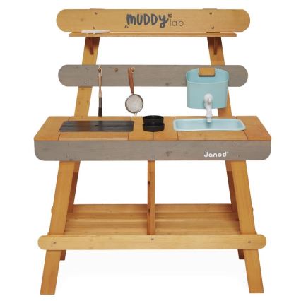 Janod - Outdoor-Spielküche aus Holz MUDDY LAB