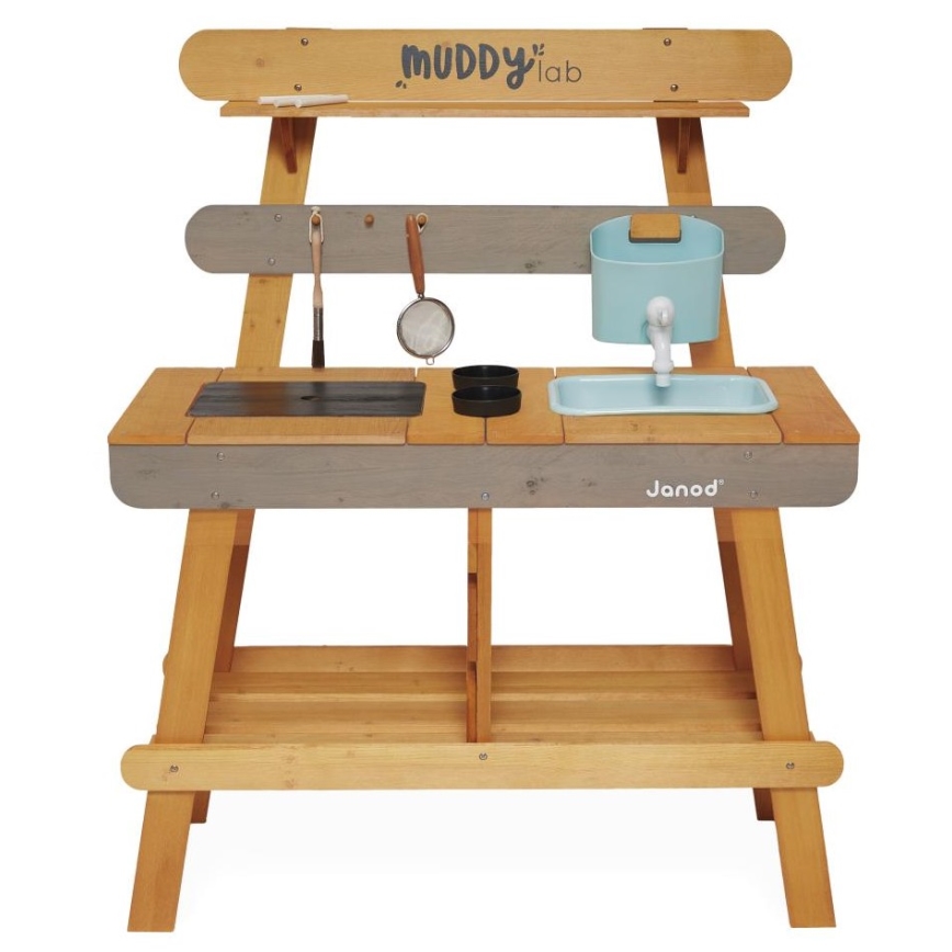 Janod - Outdoor-Spielküche aus Holz MUDDY LAB