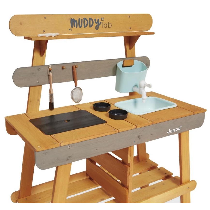 Janod - Outdoor-Spielküche aus Holz MUDDY LAB