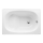 JIKA H2340000000001 - Sitzbadewanne RIGA 105x70 Stahl/weiß