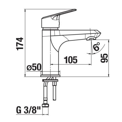 JIKA H3112E10041101 - Waschtischarmatur TALAS 17,4 cm Hochglanzchrom