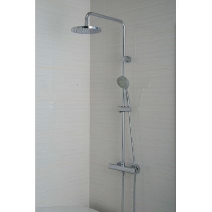 JIKA H3337170045711 - Duschset mit Thermostatarmatur MIO glänzender Chrom