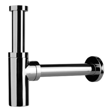 JIKA H3747100040001 - Runder Waschbecken-Siphon MIO, glänzender Chrom