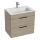JIKA H4536021765141 - CUBE Waschtischunterschrank mit Waschbecken 60,7x65 cm Esche