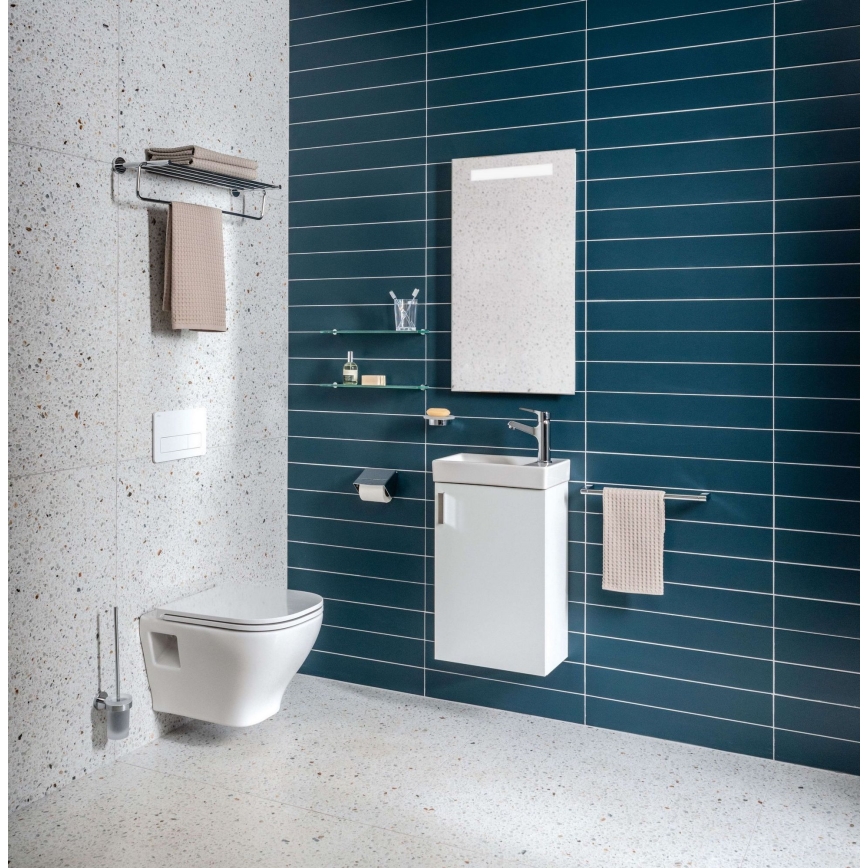 JIKA H45J5111753001 - Badezimmerschrank mit Waschbecken PETIT 58,5x38,6 cm weiß