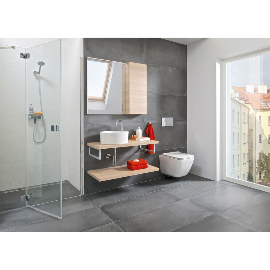 JIKA H8184200001121 - Aufsatzwaschbecken CUBITO Ø 40 cm Keramik/Weiß