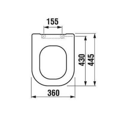 JIKA H8936103000631 - WC-Sitz DEEP Duroplast/weiß