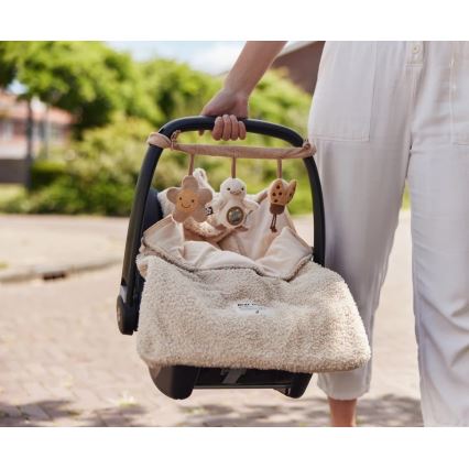 Jollein - Autositz-Sack BOUCLE 42x82 cm Bouclé Naturel