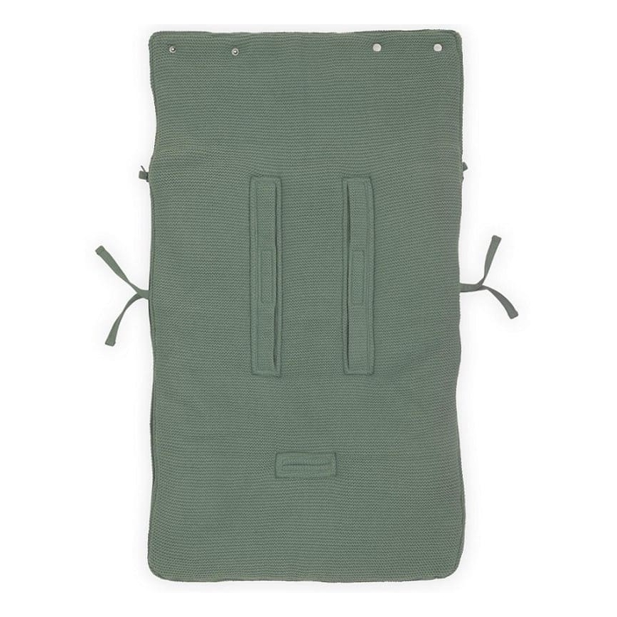 Jollein - Autositz-Sack Fleece BASIC KNIT 42x82 cm Eschengrün