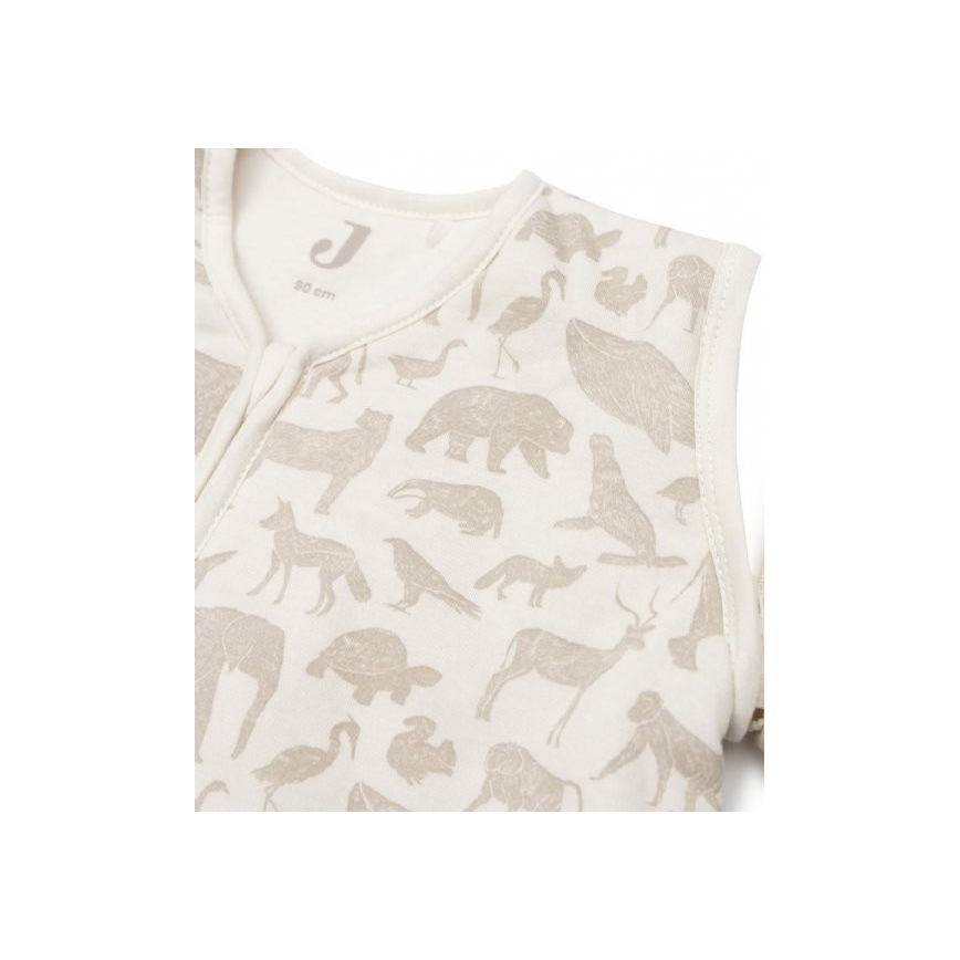 Jollein - Schlafsack 2-in-1 6-18 Monate 3 TOG Tiere Nougat